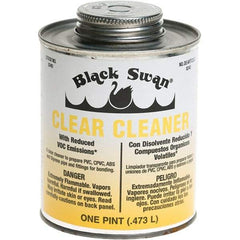 Black Swan - 1 Pt All-Purpose Cleaner - Clear, Use with ABS, PVC & CPVC up to 6" Diam - Americas Industrial Supply