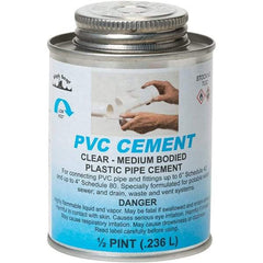 Black Swan - 1/2 Pt Medium Bodied Cement - Clear, Use with PVC - Americas Industrial Supply