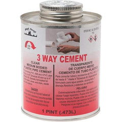 Black Swan - 1 Pt Medium Bodied Cement - Clear, Use with ABS, PVC & CPVC up to 6" Diam - Americas Industrial Supply