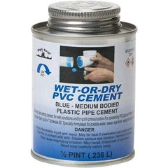 Black Swan - 1/2 Pt Medium Bodied Cement - Blue, Use with PVC - Americas Industrial Supply