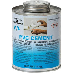 Black Swan - 1 Pt Medium Bodied Cement - Clear, Use with PVC - Americas Industrial Supply