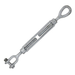 Turnbuckles; Turnbuckle Type: Jaw & Eye; Working Load Limit: 3500 lb; Thread Size: 5/8-12 in; Turn-up: 12 in; Closed Length: 21.28 in; Material: Steel; Finish: Galvanized