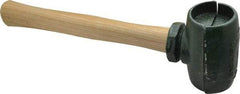 Garland - 3-1/2 Lb Head 2" Face Malleable Iron Split Head Hammer - Wood Handle - Americas Industrial Supply