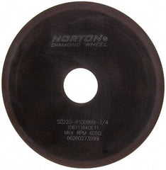 Norton - 6" Diam x 1-1/4" Hole x 1/16" Thick, 220 Grit Surface Grinding Wheel - Diamond, Type 1A1, Very Fine Grade, Resinoid Bond - Americas Industrial Supply