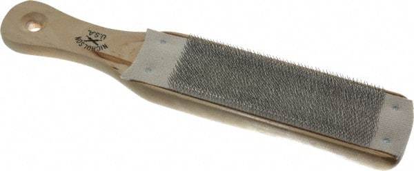 Nicholson - 10" Long Wood Abrasive File Card - Wood Handle - Americas Industrial Supply