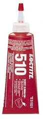 Loctite - 50ml 510 Gasket Eliminator Flange Sealant - -65 to 400°F, Red, Comes in Tube - Americas Industrial Supply