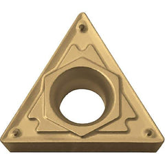 Kyocera - TCMT3251 HQ Grade CA5515 Carbide Turning Insert - 60° Included Angle, TiCN/Al2O3/TiN Finish, 3/8" Inscr Circle, 5/32" Thick, 1/64" Corner Radius - Americas Industrial Supply