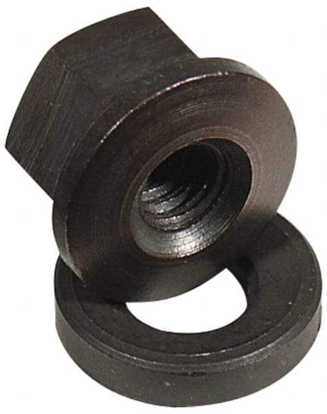 Jergens - 1/2-13, Flange Nut - Steel, Black Oxide Finish - Americas Industrial Supply