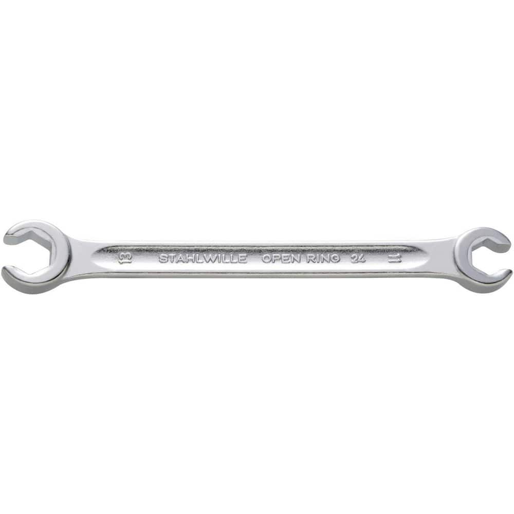 Flare Nut Wrenches; Type: Open End; Size (Inch): 10mm; 11 mm; Size (mm): 10mm; 11 mm; Head Type: Double; Offset; Opening Type: 6-Point Flare Nut; Head Offset Angle: 10; Non-sparking: No; Insulated: No; Magnetic: No; Corrosion-resistant: No; Ratcheting: No