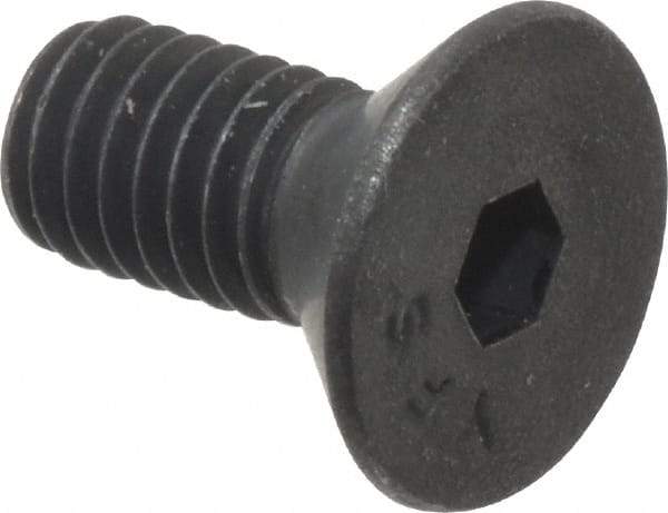 Value Collection - #8-36 UNF Hex Socket Drive, Flat Screw - Alloy Steel, Black Oxide Finish, Fully Threaded, 3/8" OAL - Americas Industrial Supply