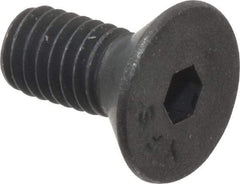 Value Collection - #8-36 UNF Hex Socket Drive, Flat Screw - Alloy Steel, Black Oxide Finish, Fully Threaded, 3/8" OAL - Americas Industrial Supply