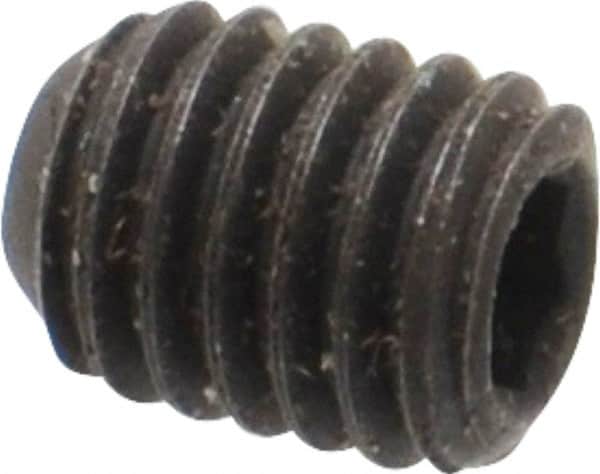 Value Collection - #10-32 UNF, 1/4" OAL, Flat Point Set Screw - Grade 8 Alloy Steel, 3/32" Key - Americas Industrial Supply