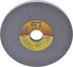 Norton - 7" Diam x 1-1/4" Hole x 1/2" Thick, G Hardness, 46 Grit Surface Grinding Wheel - Aluminum Oxide, Type 1, Coarse Grade, 3,600 Max RPM, Vitrified Bond, No Recess - Americas Industrial Supply