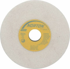 Norton - 7" Diam x 1-1/4" Hole x 1/2" Thick, G Hardness, 46 Grit Surface Grinding Wheel - Aluminum Oxide, Type 1, Coarse Grade, 3,600 Max RPM, Vitrified Bond, No Recess - Americas Industrial Supply