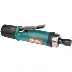 Dynabrade - 1/4" Collet, Straight Handle, Air Straight Die Grinder - 18,000 RPM, Rear Exhaust, 33 CFM, 0.7 hp, 90 psi, 1/4 NPT Inlet - Americas Industrial Supply