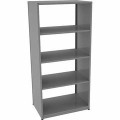 Tennsco - 5 Shelf Starter Open Steel Shelving - 36" Wide x 76" High x 24" Deep, Medium Gray - Americas Industrial Supply