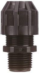 Thomas & Betts - 1/2 to 3/4" Cable Capacity, Liquidtight, Straight Strain Relief Cord Grip - 3/4 NPT Thread, 2-3/16" Long, Nylon - Americas Industrial Supply