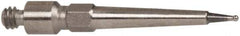 TESA Brown & Sharpe - 0.38mm Ball Diam, Carbide, Ball Test Indicator Contact Point - 1/2" Contact Point Length, Use with Brown & Sharpe BesTest 599 Series - Americas Industrial Supply