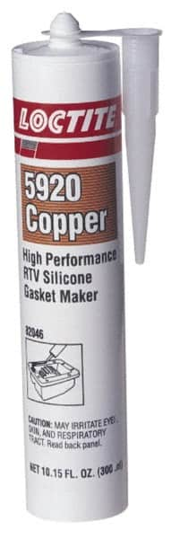 Loctite - 300ml High Performance RTV Silicone Gasket Maker - -65 to 700°F, Copper, Comes in Cartridge - Americas Industrial Supply