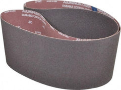 Norton - 6" Wide x 60" OAL, 40 Grit, Aluminum Oxide Abrasive Belt - Aluminum Oxide, Coarse, Coated, X Weighted Cloth Backing, Series R228 - Americas Industrial Supply