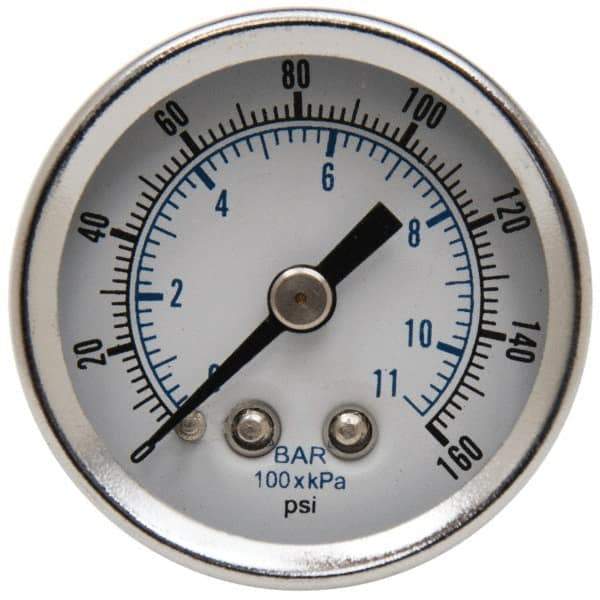 Parker - FRL Pressure Gauge - 1/8" NPT & 0-160 psi - Americas Industrial Supply