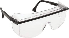 Uvex - Clear Lenses, Safety Glasses - Black Frame - Americas Industrial Supply