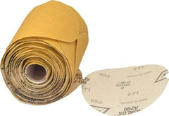 Norton - 5" Diam, 80 Grit Aluminum Oxide Adhesive PSA Disc - Coarse Grade, Gold, C Weighted Backing, Flexible - Americas Industrial Supply