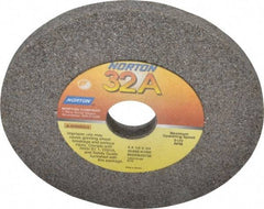 Norton - 60 Grit Aluminum Oxide Type 1 Internal Grinding Wheel - 4" Diam x 3/4" Hole x 1/4" Thick, 8,120 Max RPM, Type 1 Medium Grade, K Hardness, Vitrified Bond, No Recess - Americas Industrial Supply