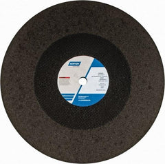 Norton - 20" Zirconia Alumina Cutoff Wheel - 3/16" Thick, 1" Arbor, 2,710 Max RPM, Use with Stationary Grinders - Americas Industrial Supply