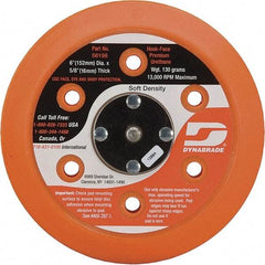 Dynabrade - 6" Diam Disc Backing Vacuum Replacement Pad - Soft Density, 13,000 RPM - Americas Industrial Supply