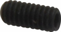 Value Collection - #8-32 UNC, 3/8" OAL, Flat Point Set Screw - Grade 8 Alloy Steel, 5/64" Key - Americas Industrial Supply