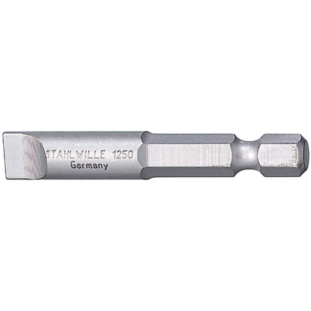 Power & Impact Screwdriver Bits & Holders; Bit Type: Slotted; Hex Size (Inch): 1/4 in; Blade Width (mm): 4.00; Blade Thickness (mm): 0.8000; Drive Size: 1/4 in; Body Diameter (mm): 0.800; Overall Length (Decimal Inch): 2.0000; Number Of Pieces: 1