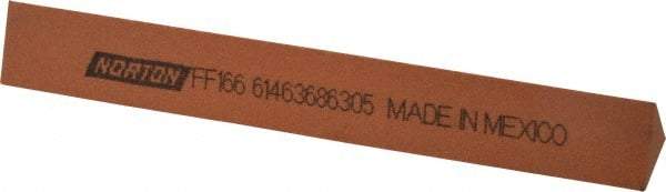 Norton - 6" Long x 3/4" Wide x 3/4" Thick, Aluminum Oxide Sharpening Stone - Triangle, Fine Grade - Americas Industrial Supply