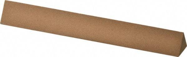 Norton - 6" Long x 3/4" Wide x 3/4" Thick, Aluminum Oxide Sharpening Stone - Triangle, Medium Grade - Americas Industrial Supply