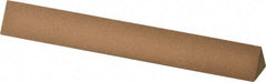 Norton - 6" Long x 3/4" Wide x 3/4" Thick, Aluminum Oxide Sharpening Stone - Triangle, Medium Grade - Americas Industrial Supply