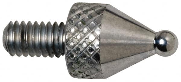 Mitutoyo - M2.5x0.45, 1.8mm Ball Diam, Carbide Ball Contact Point - 7.3mm Contact Point Length, Use with AGD 1,2,3,4 - Americas Industrial Supply