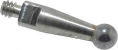 Mitutoyo - 2mm Ball Diam, Carbide, Ball Test Indicator Contact Point - 9.2mm Contact Point Length, Use with Mitutoyo 513 Series Dial Test Indicators - Americas Industrial Supply