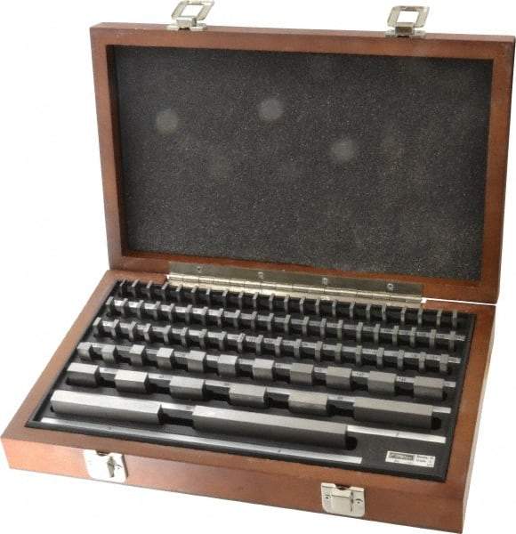 Fowler - 81 Piece, 0.05 to 4", Grade 0, Steel Gage Block Set - Rectangular - Americas Industrial Supply