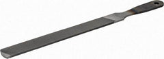 Nicholson - 8" Long, Hand American-Pattern File - Single, Double Cut, Handle - Americas Industrial Supply