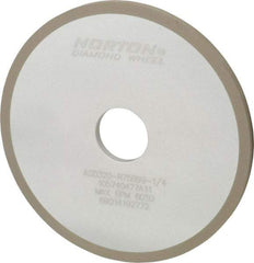 Norton - 6" Diam x 1-1/4" Hole x 1/4" Thick, 320 Grit Surface Grinding Wheel - Diamond, Type 1A1, Extra Fine Grade, Resinoid Bond - Americas Industrial Supply
