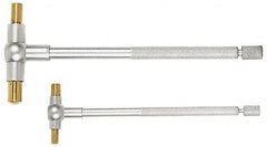 TESA Brown & Sharpe - 3/4 to 2-1/8 Inch, 4-1/4 Inch Overall Length, Telescoping Gage - Satin Chrome Finish - Americas Industrial Supply
