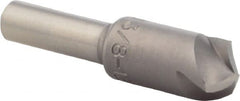 M.A. Ford - 3/8" Head Diam, 1/4" Shank Diam, 3 Flute 120° High Speed Steel Countersink - Americas Industrial Supply