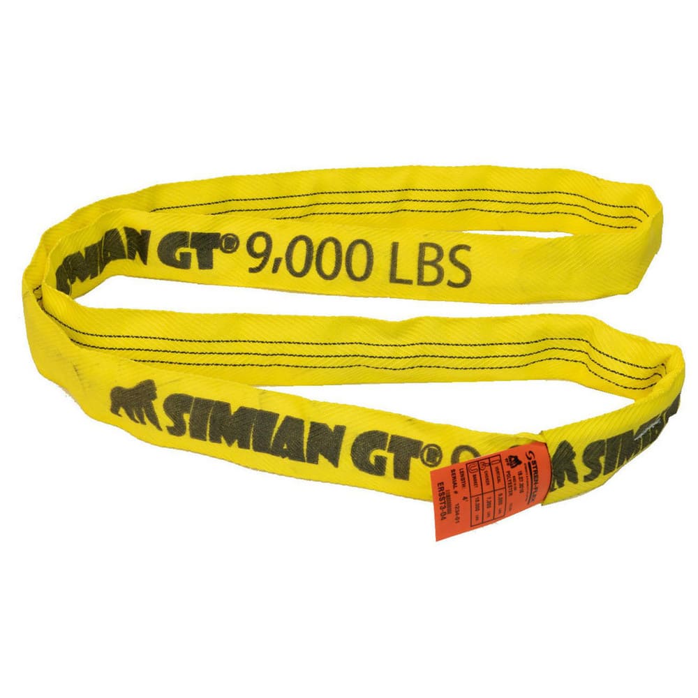 Slings & Tiedowns (Load-Rated); Sling Type: Round; Length (Feet): 20; Vertical Capacity (Lb.): 9000; Choker Capacity (Lb.): 7200; Basket Capacity (Lb.): 18000; Eye Type: No Eye; Sling Material: Polyester; Sling Width: 2.1 in; Sling Diameter: 1.1 in; Maxim