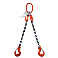 Slings & Tiedowns (Load-Rated); Sling Type: Chain; Length (Feet): 18; Vertical Capacity (Lb.): 7400; Choker Capacity (Lb.): 6100; Width (Inch): 0; Basket Capacity (Lb.): 4300; Eye Type: Large Eye; Chain Sling Type: DOS; Sling Material: Steel; Sling Width: