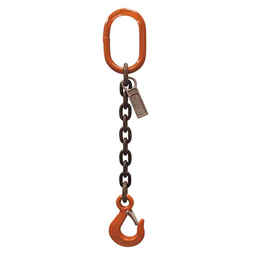 Slings & Tiedowns (Load-Rated); Sling Type: Chain; Length (Feet): 6; Vertical Capacity (Lb.): 15000; Choker Capacity (Lb.): 0; Width (Inch): 0; Basket Capacity (Lb.): 0; Eye Type: Large Eye; Chain Sling Type: SOS; Sling Material: Steel; Sling Width: 0 in;