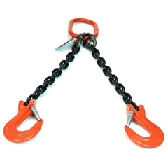 Slings & Tiedowns (Load-Rated); Sling Type: Chain; Length (Feet): 3; Vertical Capacity (Lb.): 15200; Choker Capacity (Lb.): 12400; Width (Inch): 0; Basket Capacity (Lb.): 8800; Eye Type: Large Eye; Chain Sling Type: DOS; Sling Material: Steel; Sling Width