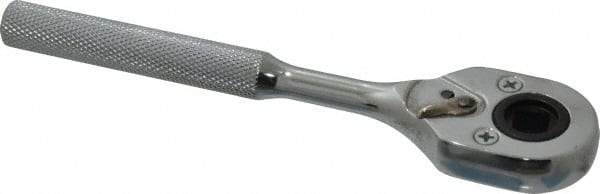 Proto - 3/8" Drive Pear Head Female Drive Ratchet - Chrome Finish, 7" OAL, 24 Gear Teeth, Standard Head - Americas Industrial Supply