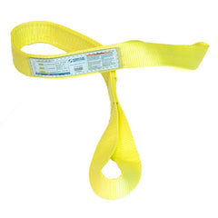 Slings & Tiedowns (Load-Rated); Sling Type: Eye & Eye; Length (Feet): 18; Vertical Capacity (Lb.): 6400; Choker Capacity (Lb.): 5000; Width (Inch): 2; Basket Capacity (Lb.): 12800; Eye Type: Twisted Eye; Sling Material: Nylon; Sling Width: 2 in; Eye Lengt