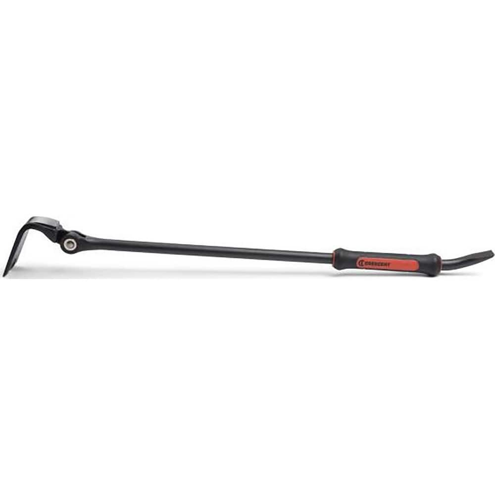 Pry Bars; Prybar Type: Indexing Flat; End Angle: Gooseneck; End Style: Curved; Material: Steel; Bar Shape: Round; Overall Length (Inch): 30; Overall Length: 30.00