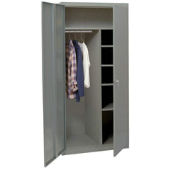 Storage Cabinets; Cabinet Type: Storage Cabinet; Cabinet Material: Steel; Width (Inch): 36; Depth (Inch): 24; Cabinet Door Style: Solid; Height (Inch): 78; Locking Mechanism: Keyed; Assembled: No; Finish: Powder Coated; Color: Dove Gray